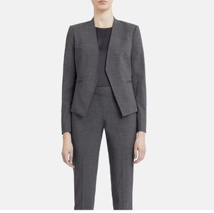 Theory Open Blazer In Sevona Stretch Wool Size 4